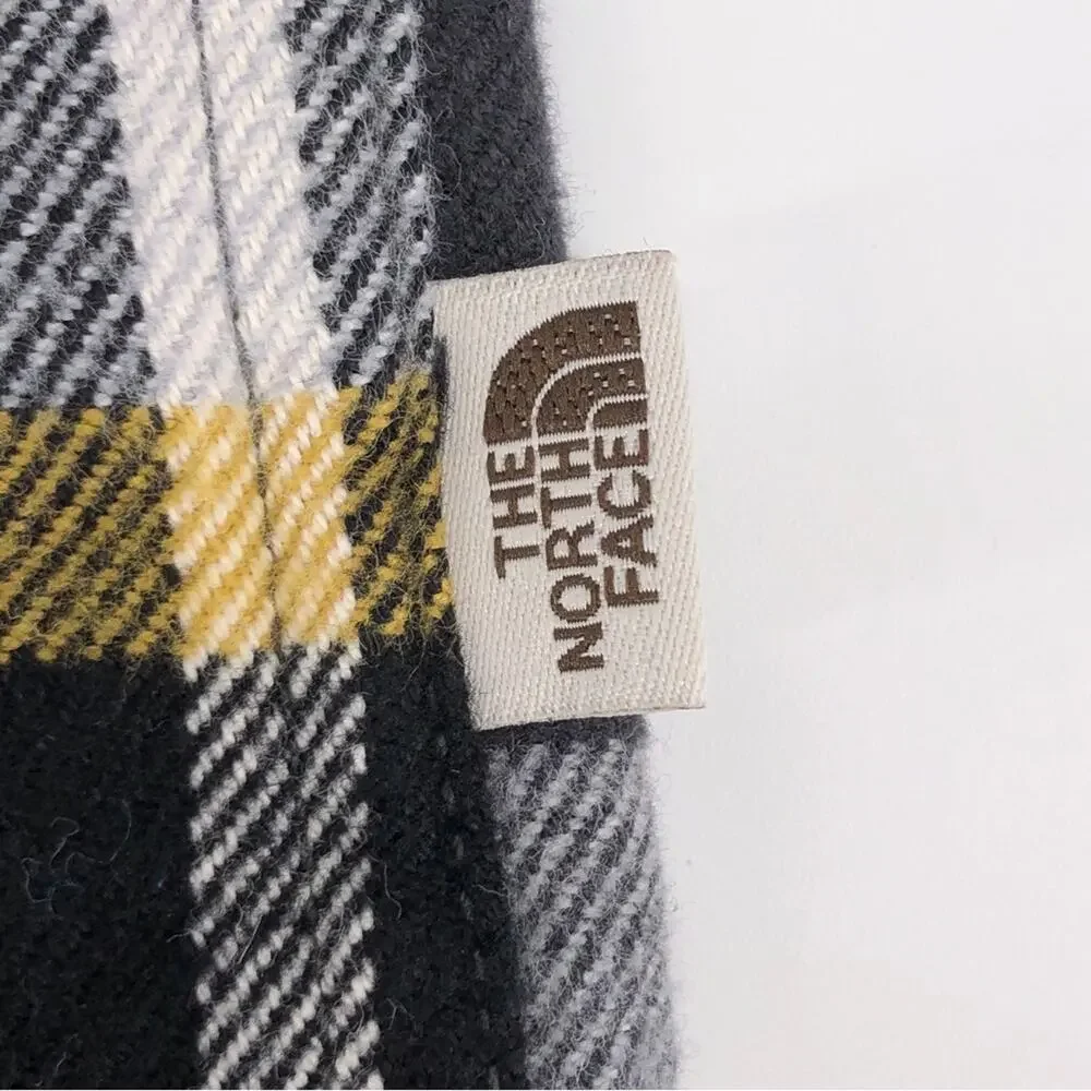 The North Face plaid flannel button up shirt
